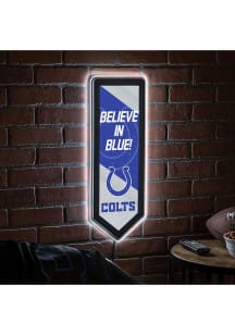 Indianapolis Colts 9x23 Banner Shaped Light Up Sign