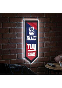 New York Giants 9x23 Banner Shaped Light Up Sign