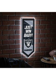 Las Vegas Raiders 9x23 Banner Shaped Light Up Sign