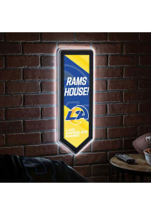 Los Angeles Rams 9x23 Banner Shaped Light Up Sign