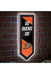 Anaheim Ducks 9x23 Banner Shaped Light Up Sign