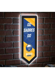 Buffalo Sabres 9x23 Banner Shaped Light Up Sign