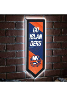 New York Islanders 9x23 Banner Shaped Light Up Sign