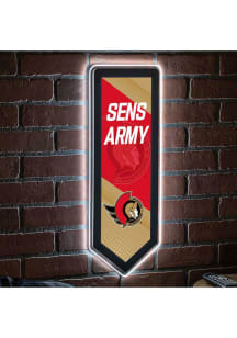 Ottawa Senators 9x23 Banner Shaped Light Up Sign
