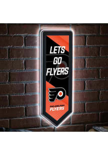 Philadelphia Flyers 9x23 Banner Shaped Light Up Sign