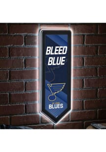 St Louis Blues 9x23 Banner Shaped Light Up Sign