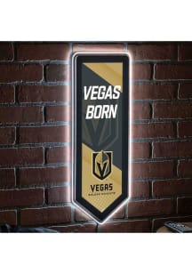 Vegas Golden Knights 9x23 Banner Shaped Light Up Sign