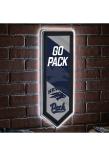 Nevada Wolf Pack 9x23 Banner Shaped Light Up Sign