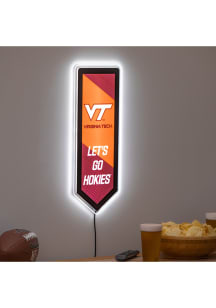 Virginia Tech Hokies 9x23 Banner Shaped Light Up Sign