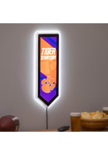 Clemson Tigers 9x23 Banner Shaped Light Up Sign