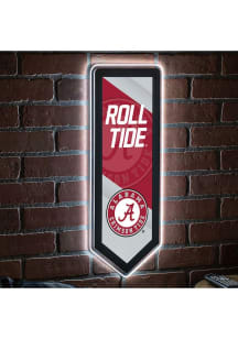 Alabama Crimson Tide 9x23 Banner Shaped Light Up Sign