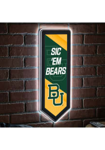 Baylor Bears 9x23 Banner Shaped Light Up Sign