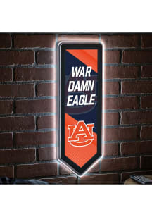 Auburn Tigers 9x23 Banner Shaped Light Up Sign