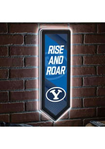 BYU Cougars 9x23 Banner Shaped Light Up Sign