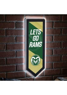 Colorado State Rams 9x23 Banner Shaped Light Up Sign
