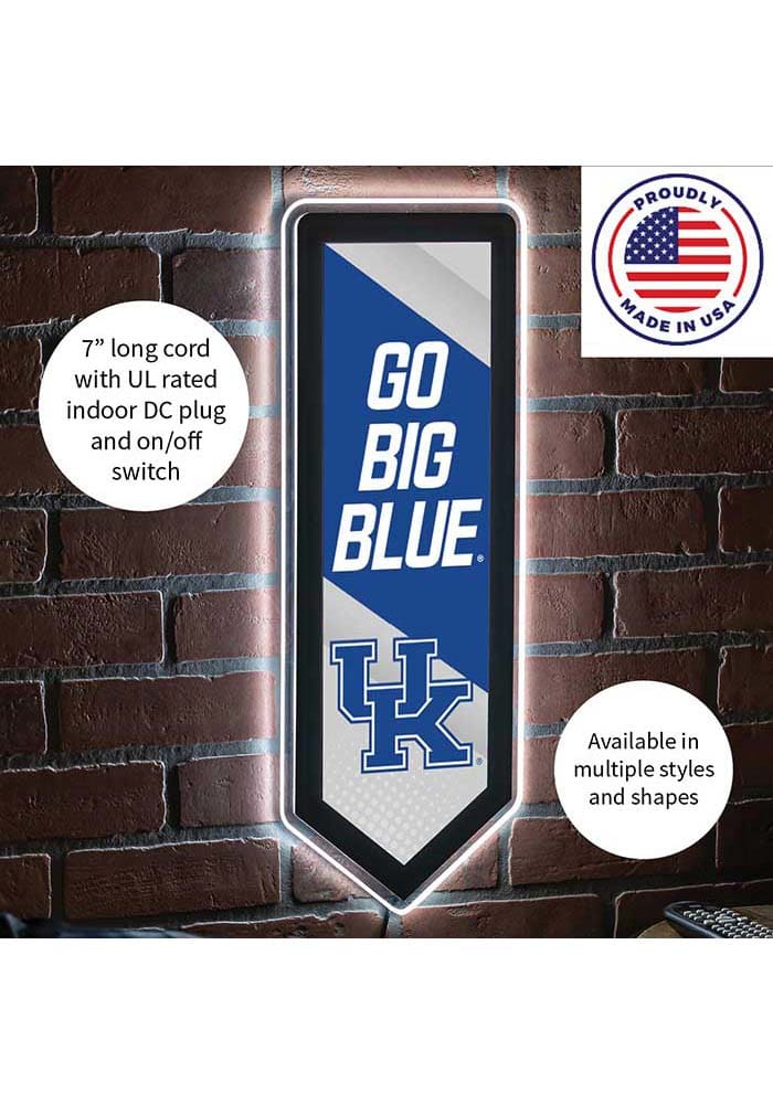 Kentucky Wildcats 9x23 Banner Shaped Light Up Sign