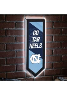 North Carolina Tar Heels 9x23 Banner Shaped Light Up Sign