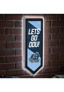 Old Dominion Monarchs 9x23 Banner Shaped Light Up Sign