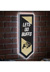 Colorado Buffaloes 9x23 Banner Shaped Light Up Sign