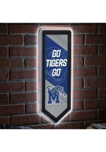 Memphis Tigers 9x23 Banner Shaped Light Up Sign
