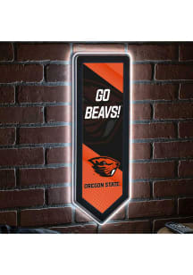 Oregon State Beavers 9x23 Banner Shaped Light Up Sign