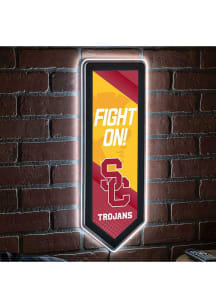 USC Trojans 9x23 Banner Shaped Light Up Sign