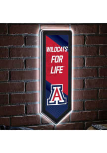 Arizona Wildcats 9x23 Banner Shaped Light Up Sign