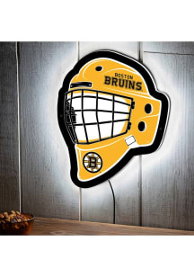 Boston Bruins 15.6x19 Goalie Mask Light Up Sign