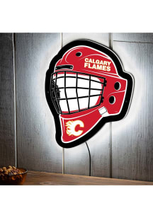 Calgary Flames 15.6x19 Goalie Mask Light Up Sign