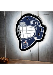 Edmonton Oilers 15.6x19 Goalie Mask Light Up Sign