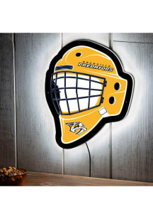 Nashville Predators 15.6x19 Goalie Mask Light Up Sign