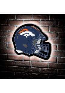 Denver Broncos 19.5x15 Helmet Light Up Sign
