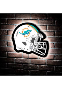 Miami Dolphins 19.5x15 Helmet Light Up Sign