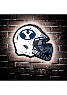 BYU Cougars 19.5x15 Helmet Light Up Sign - Blue