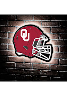 Oklahoma Sooners 19.5x15 Helmet Light Up Sign - Red