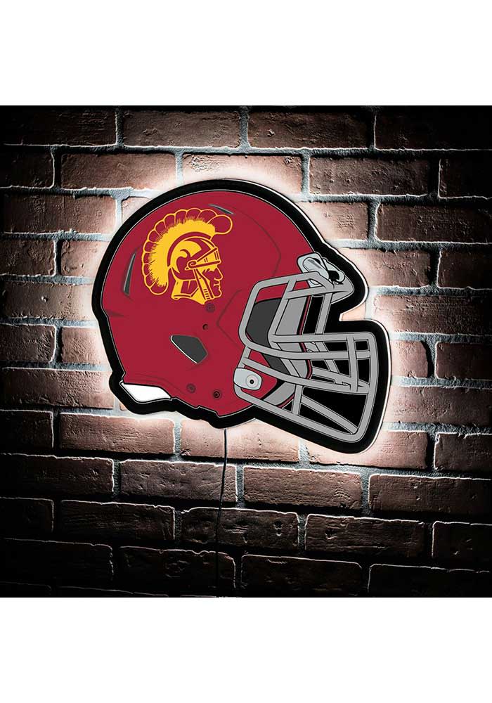 USC Trojans RED 19.5x15 Helmet Light Up Sign - 1414374