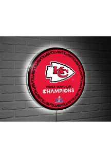 Kansas City Chiefs Super Bowl LVIII Champs Neon Sign