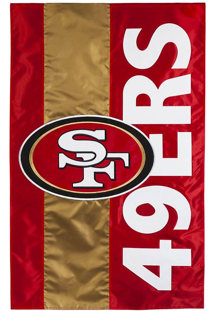 Double-Sided Embellished NFL Team Pride Applique House Flag