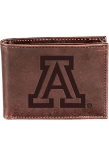 Arizona Wildcats Leather Mens Bifold Wallet