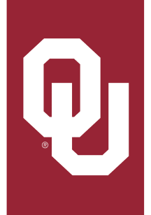 Oklahoma Sooners Logo Applique Flag