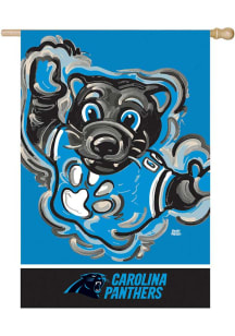 Carolina Panthers Justin Patten Suede Silk Screen Flag