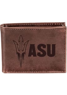 Arizona State Sun Devils Leather Mens Bifold Wallet