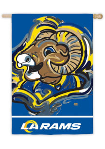 Los Angeles Rams Justin Patten Suede Silk Screen Flag