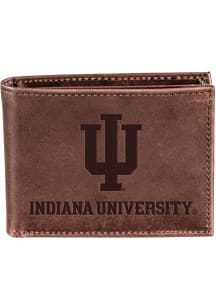 Indiana Hoosiers Leather Mens Bifold Wallet