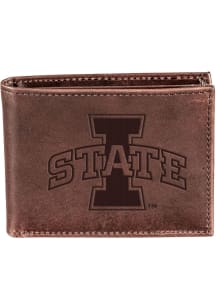 Iowa State Cyclones Leather Mens Bifold Wallet