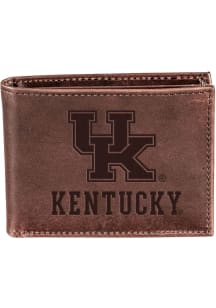 Kentucky Wildcats Leather Mens Bifold Wallet