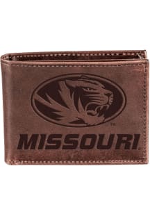 Missouri Tigers Leather Mens Bifold Wallet