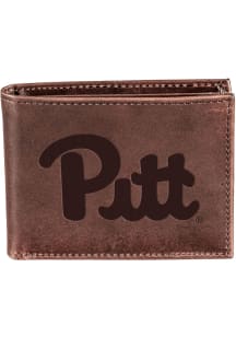 Pitt Panthers Leather Mens Bifold Wallet