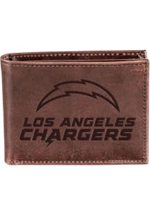 Los Angeles Chargers Leather Mens Bifold Wallet