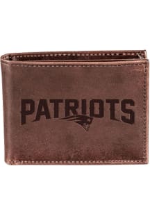 New England Patriots Leather Mens Bifold Wallet
